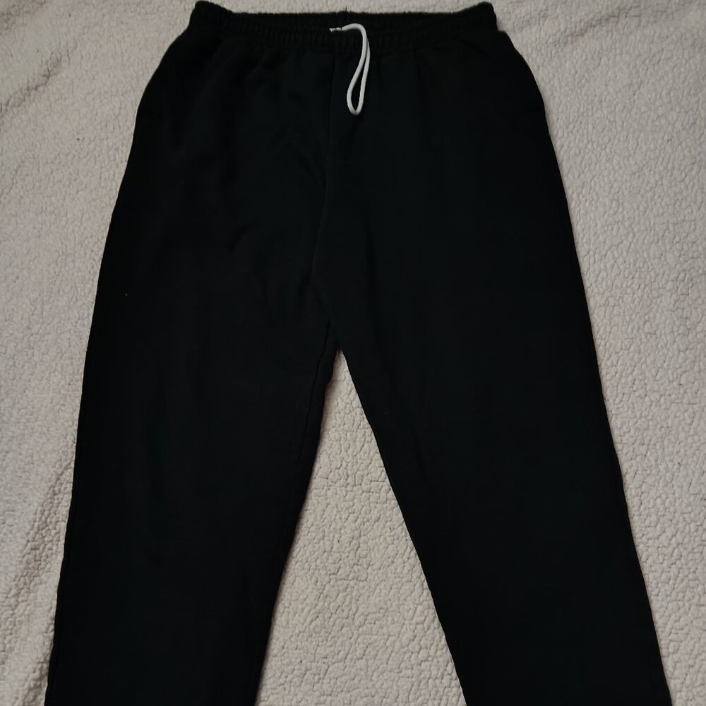 2XL Unisex Black Sweatpants